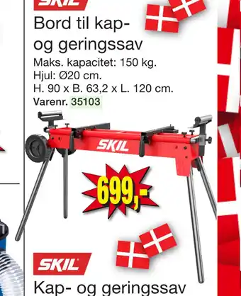 Harald Nyborg Bord til kap og geringssav tilbud