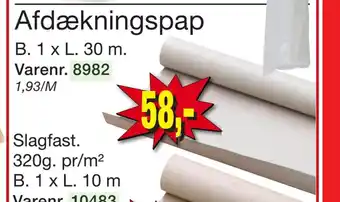 Afdækningspap