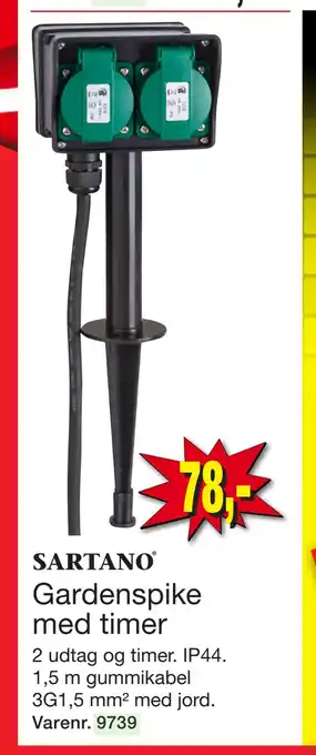 Harald Nyborg Gardenspike med timer tilbud