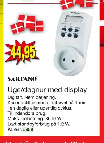 Harald Nyborg Uge/døgnur med display tilbud