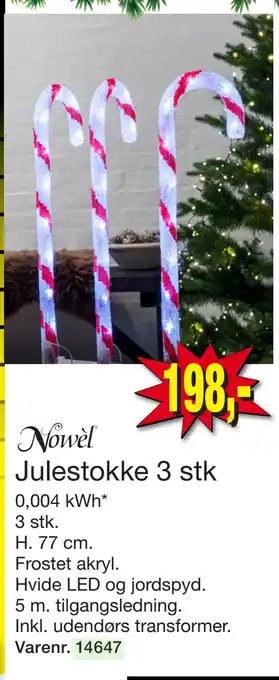 Harald Nyborg Julestokke 3 stk tilbud