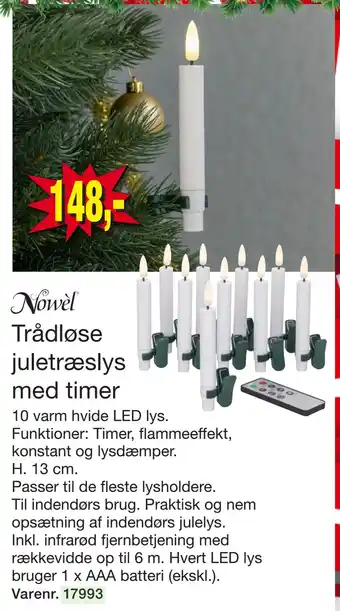 Harald Nyborg Trådløse juletræslys med timer tilbud