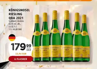 Scandinavian Park Königsmosel riesling qba 2021 tilbud