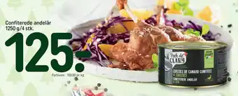 REMA 1000 Confiterede andelår 1250 g/4 stk. tilbud