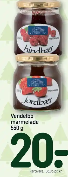 REMA 1000 Vendelbo marmelade 550 g tilbud
