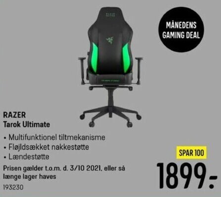 Razer tarok ultimate discount gamingstol