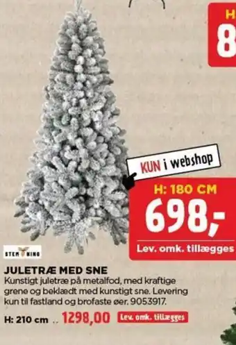jem & fix JULETRÆ MED SNE tilbud