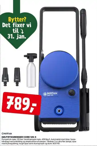 jem & fix HØJTRYKSRENSER CORE 125-5 tilbud