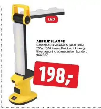 jem & fix ARBEJDSLAMPE tilbud