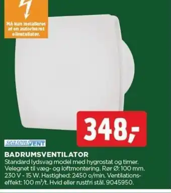 jem & fix BADRUMSVENTILATOR tilbud