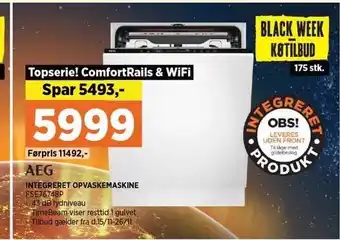 Power Aeg integreret opvaskemaskine tilbud