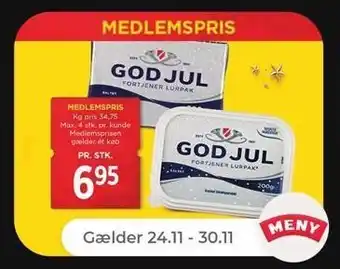 Netto Lurpak smør (medlemspris) tilbud