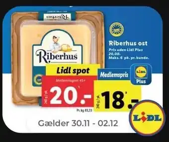 Netto Riberhus ost tilbud