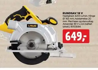 jem & fix Rundsav 18 v tilbud