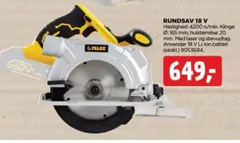 RUNDSAV 18 V
