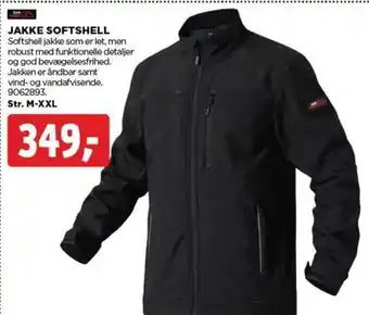 jem & fix JAKKE SOFTSHELL tilbud