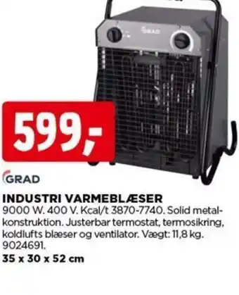 jem & fix GRAD INDUSTRI VARMEBLÆSER tilbud