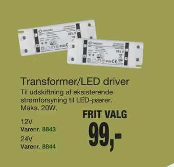 Harald Nyborg Transformer/LED driver tilbud