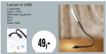 Harald Nyborg Lampe til USB tilbud