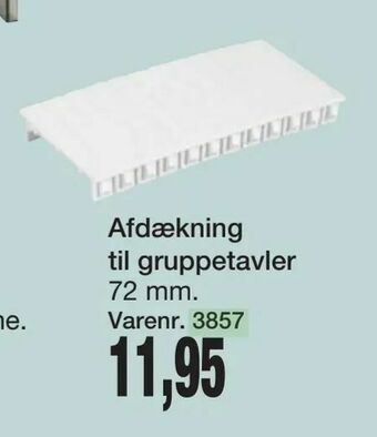 Afdækning til gruppetavler