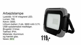 Harald Nyborg Arbejdslampe tilbud