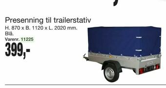 Harald Nyborg Presenning til trailerstativ tilbud
