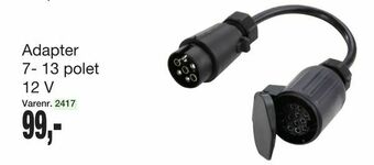 Harald Nyborg Adapter 7- 13 polet 12 V tilbud
