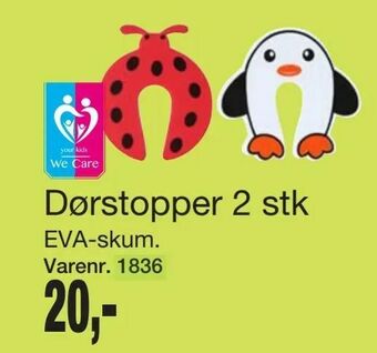 Harald Nyborg Dørstopper 2 stk tilbud