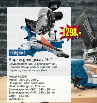 Harald Nyborg Kap- & geringssav 10'' tilbud