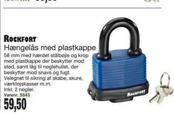 Harald Nyborg Hængelås med plastkappe tilbud