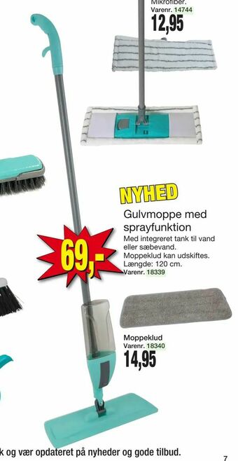 Harald Nyborg Gulvmoppe med sprayfunktion tilbud