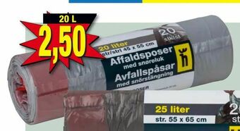 Harald Nyborg Affaldsposer med snøreluk tilbud