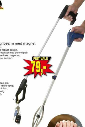 Harald Nyborg Grabber gribearm med magnet tilbud