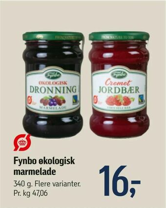 Føtex Fynbo økologisk marmelade tilbud