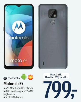 Føtex Motorola E7 tilbud