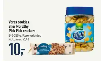 Føtex Vores cookies eller Nordthy Pick Fish crackers tilbud