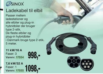 Harald Nyborg Ladekabel til elbil tilbud