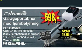 Harald Nyborg Garageportåbner med fjernbetjening tilbud