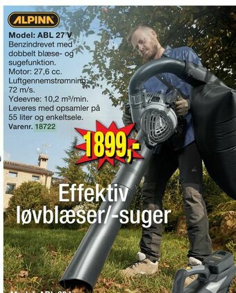 Harald Nyborg Effektiv løvblæser/-suger tilbud