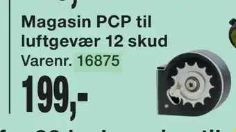 Harald Nyborg Magasin PCP til luftgevær 12 skud tilbud