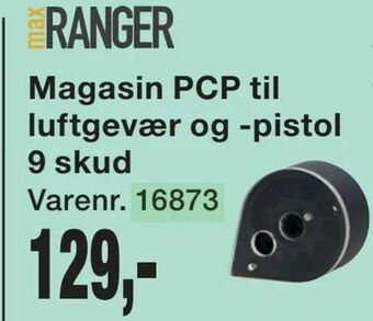 Magasin PCP til luftgevær og -pistol 9 skud