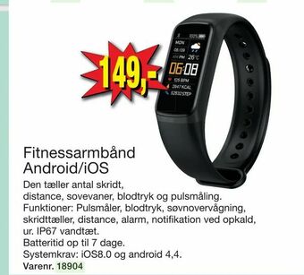 Harald Nyborg Fitnessarmbånd Android/iOS tilbud