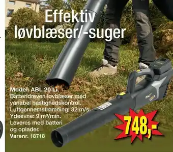 Harald Nyborg Effektiv løvblæser/-suger tilbud