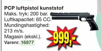 Harald Nyborg PCP luftpistol kunststof tilbud