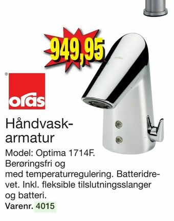 Harald Nyborg Håndvaskarmatur tilbud