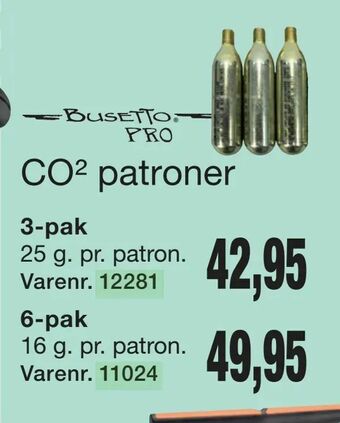 Harald Nyborg CO2 patroner tilbud