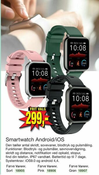 Harald Nyborg Smartwatch Android/iOS tilbud