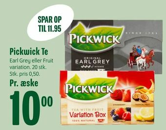 Min Købmand Pickwick Te tilbud