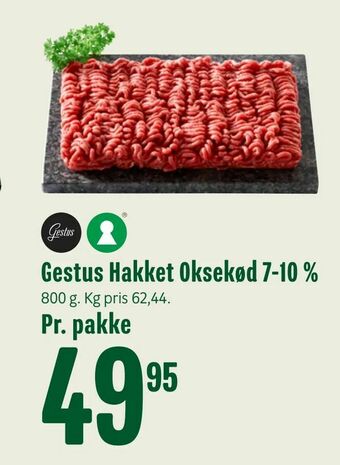 Min Købmand Gestus Hakket Oksekød 7-10 % tilbud