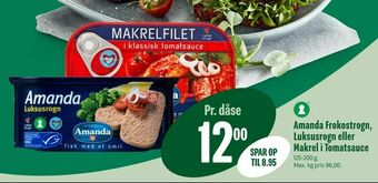 Min Købmand Amanda Frokostrogn, Luksusrogn eller Makrel i Tomatsauce tilbud